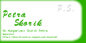 petra skorik business card